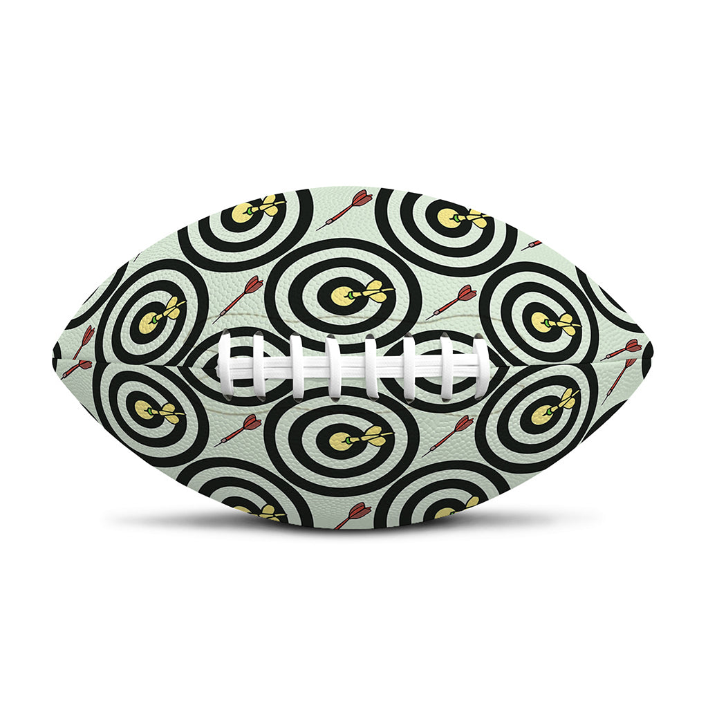Dartboard Cartoon Pattern Print Rugby Ball