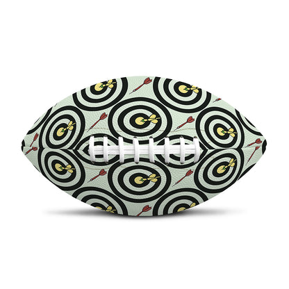 Dartboard Cartoon Pattern Print Rugby Ball