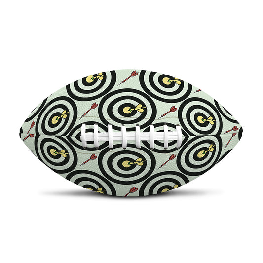 Dartboard Cartoon Pattern Print Rugby Ball