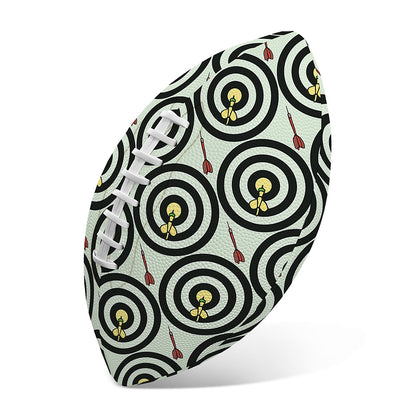 Dartboard Cartoon Pattern Print Rugby Ball