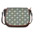Dartboard Cartoon Pattern Print Saddle Bag