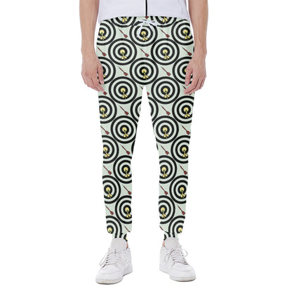 Dartboard Cartoon Pattern Print Scuba Joggers