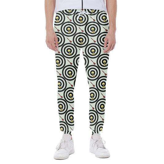 Dartboard Cartoon Pattern Print Scuba Joggers