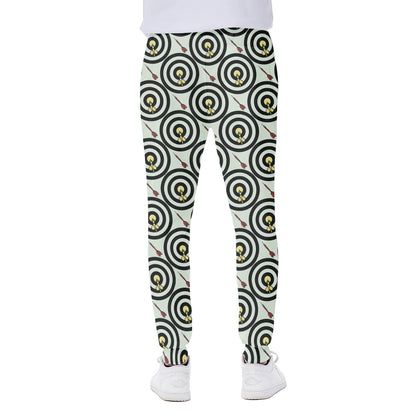 Dartboard Cartoon Pattern Print Scuba Joggers