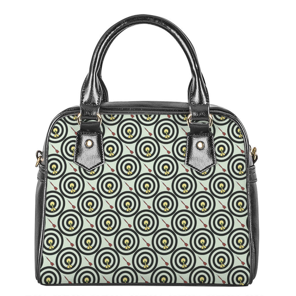 Dartboard Cartoon Pattern Print Shoulder Handbag
