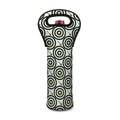 Dartboard Cartoon Pattern Print Single Neoprene Wine Tote