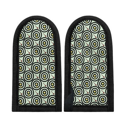Dartboard Cartoon Pattern Print Skillet Handle Cover