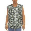 Dartboard Cartoon Pattern Print Sleeveless Baseball Jersey