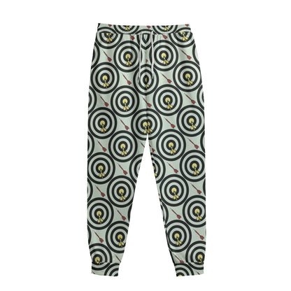 Dartboard Cartoon Pattern Print Sweatpants
