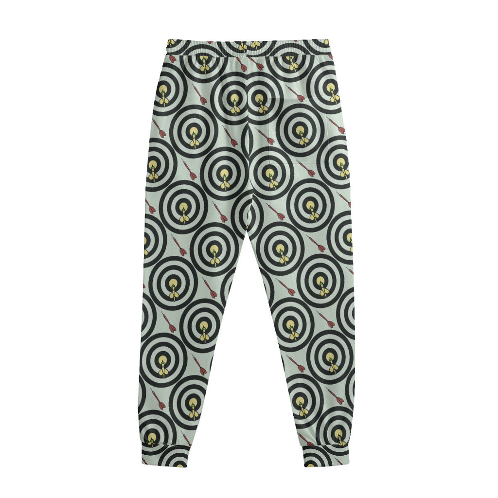 Dartboard Cartoon Pattern Print Sweatpants