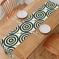 Dartboard Cartoon Pattern Print Table Runner