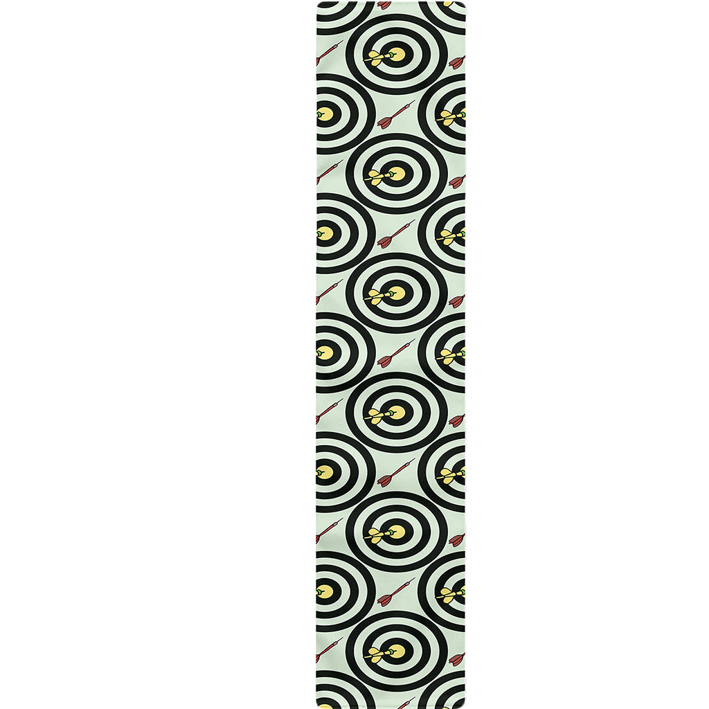 Dartboard Cartoon Pattern Print Table Runner