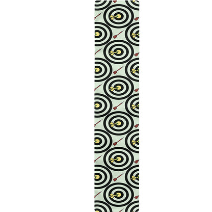 Dartboard Cartoon Pattern Print Table Runner