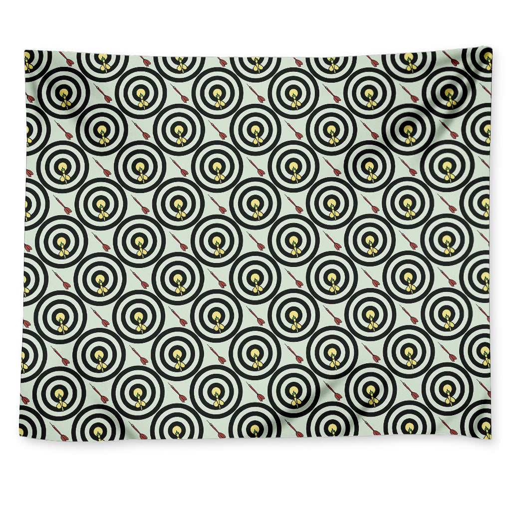 Dartboard Cartoon Pattern Print Tapestry
