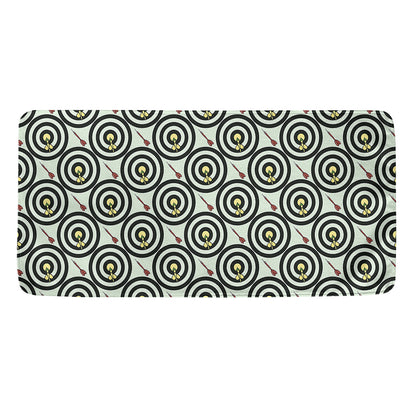 Dartboard Cartoon Pattern Print Towel