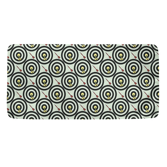Dartboard Cartoon Pattern Print Towel