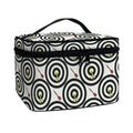 Dartboard Cartoon Pattern Print Travel Makeup Bag