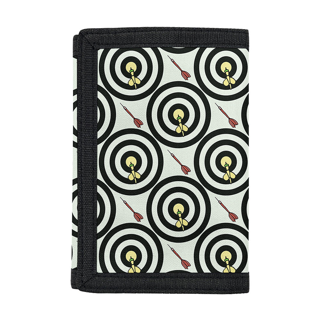 Dartboard Cartoon Pattern Print Trifold Wallet