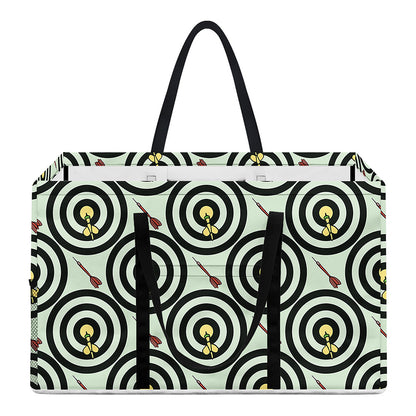 Dartboard Cartoon Pattern Print Utility Tote Bag