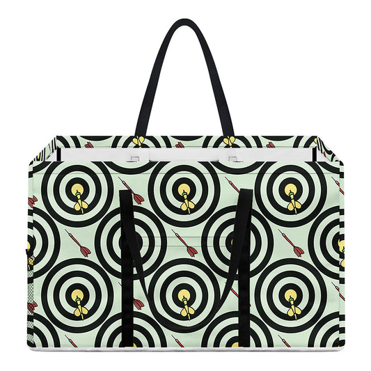 Dartboard Cartoon Pattern Print Utility Tote Bag