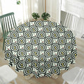 Dartboard Cartoon Pattern Print Waterproof Round Tablecloth