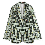 Dartboard Cartoon Pattern Print Women's Blazer