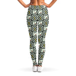 Dartboard Cartoon Pattern Print Women's Leggings