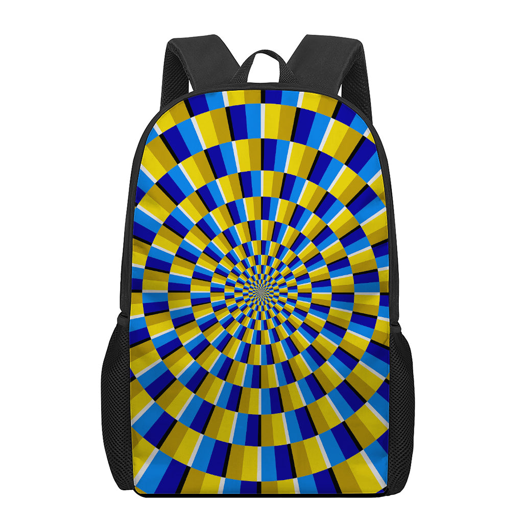 Dartboard Moving Optical Illusion 17 Inch Backpack