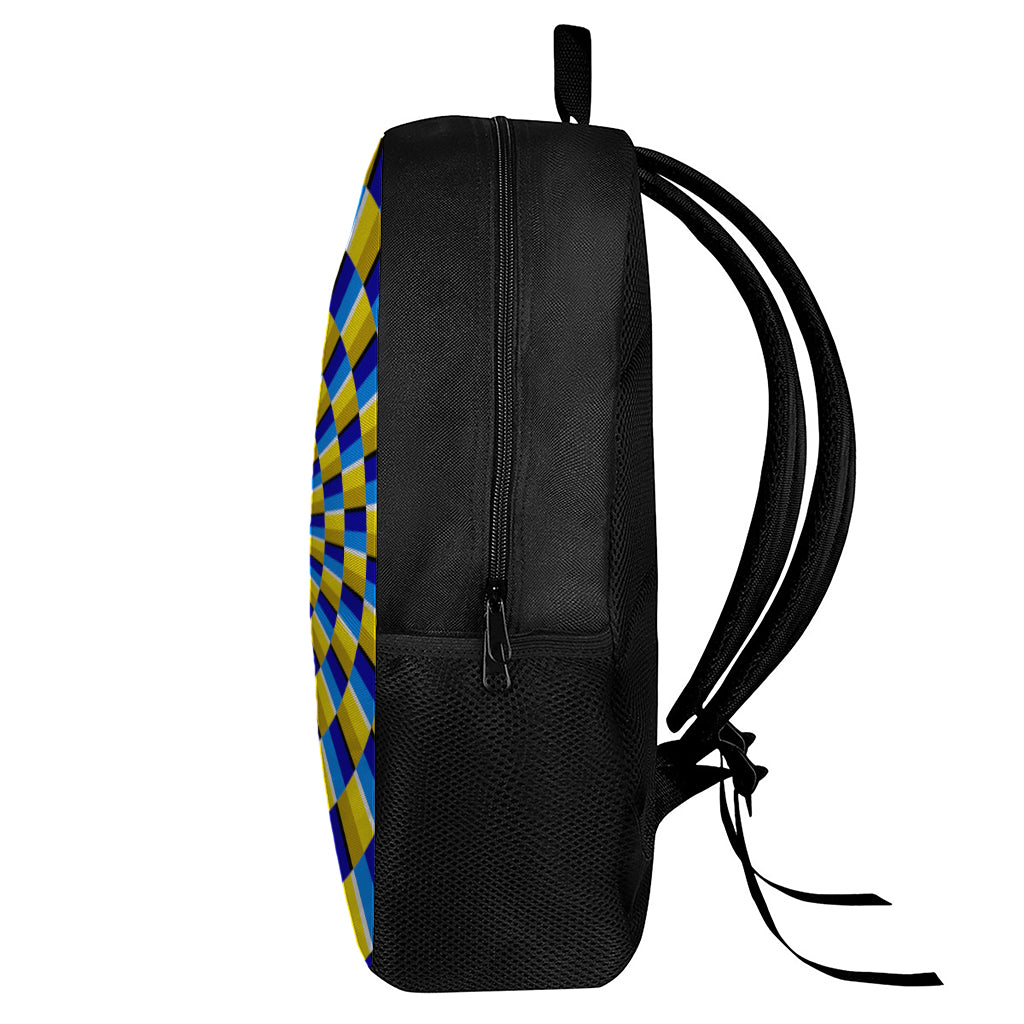 Dartboard Moving Optical Illusion 17 Inch Backpack