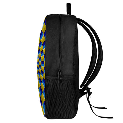 Dartboard Moving Optical Illusion 17 Inch Backpack