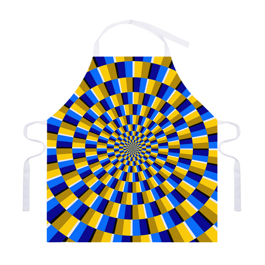 Dartboard Moving Optical Illusion Adjustable Apron