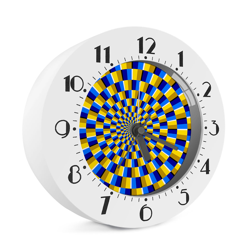 Dartboard Moving Optical Illusion Alarm Clock