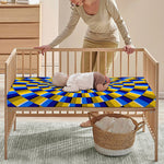Dartboard Moving Optical Illusion Baby Crib Sheet