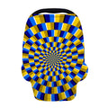 Dartboard Moving Optical Illusion Baby Seat Cover