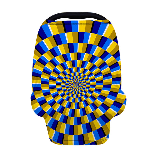 Dartboard Moving Optical Illusion Baby Seat Cover
