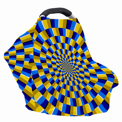 Dartboard Moving Optical Illusion Baby Seat Cover