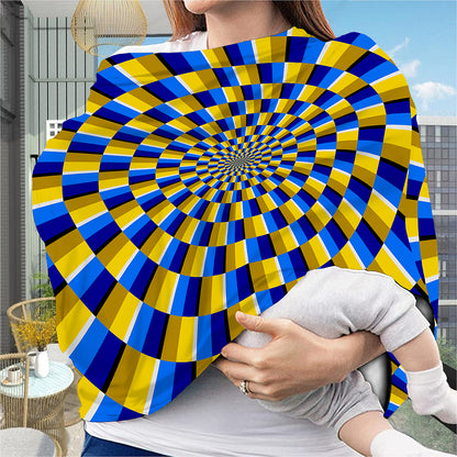 Dartboard Moving Optical Illusion Baby Seat Cover