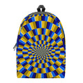 Dartboard Moving Optical Illusion School Backpack