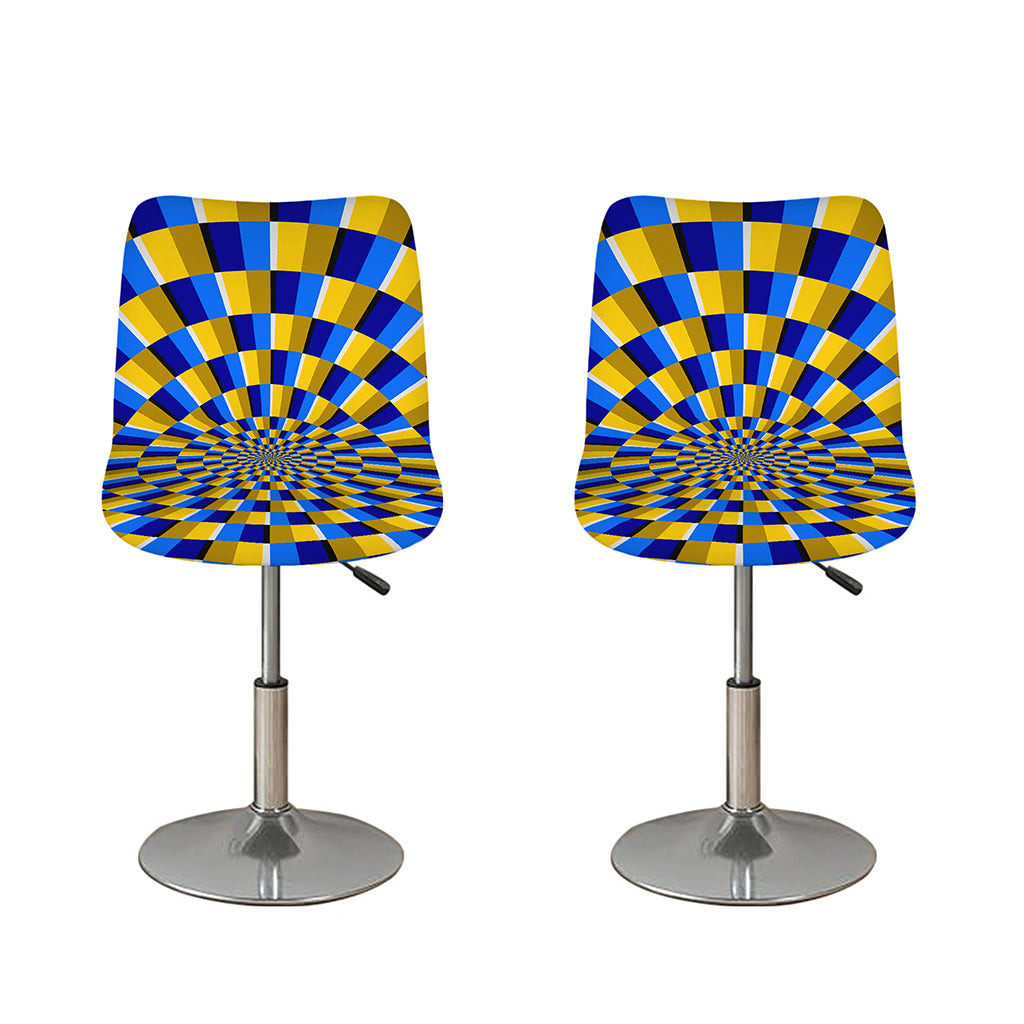 Dartboard Moving Optical Illusion Bar Stool Covers