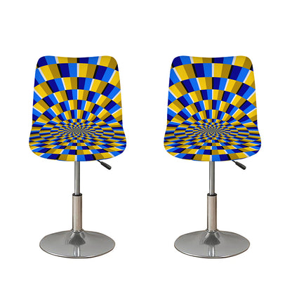 Dartboard Moving Optical Illusion Bar Stool Covers