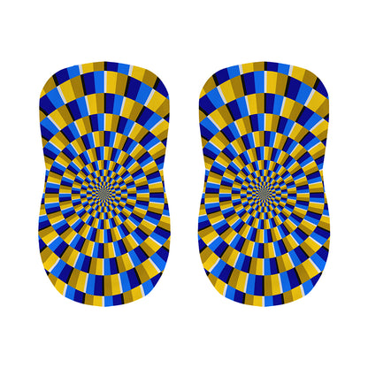 Dartboard Moving Optical Illusion Bar Stool Covers