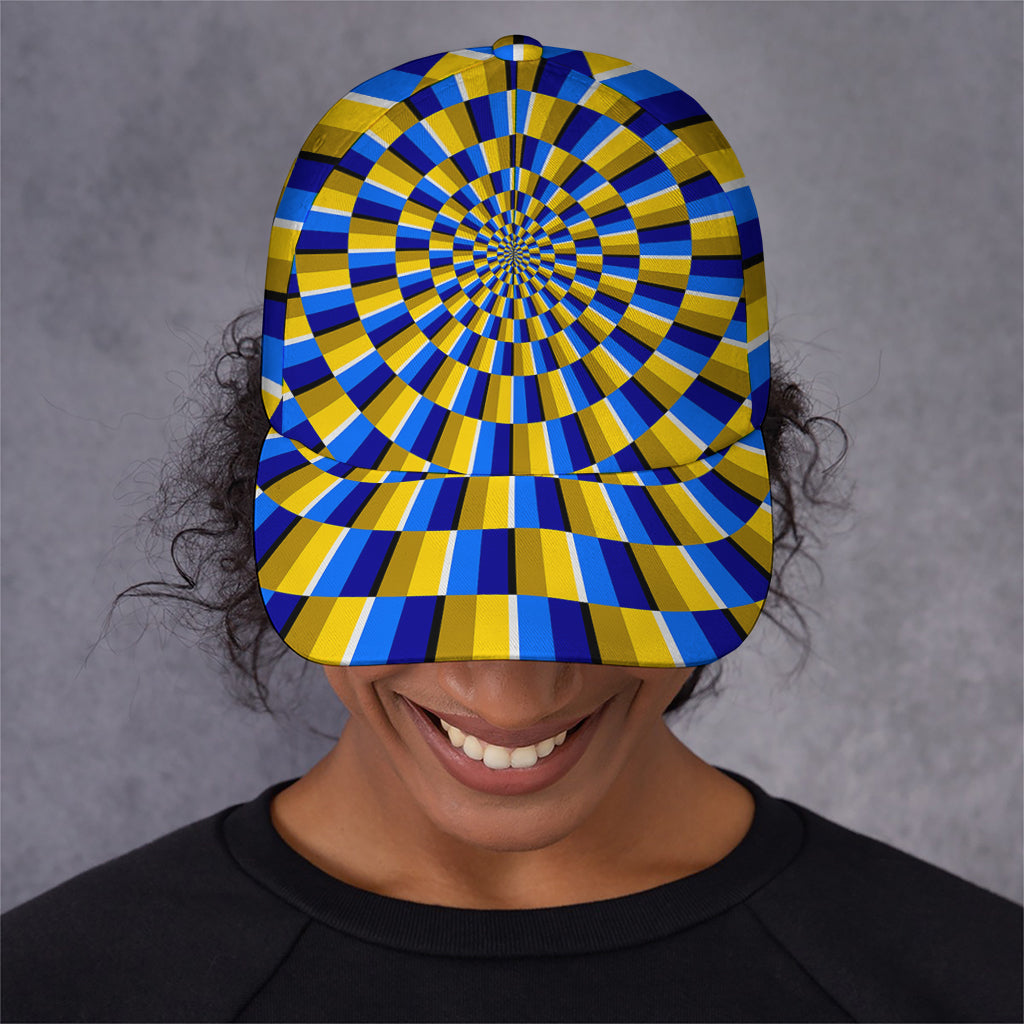 Dartboard Moving Optical Illusion Baseball Cap