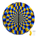 Dartboard Moving Optical Illusion Basketball