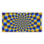 Dartboard Moving Optical Illusion Beach Towel