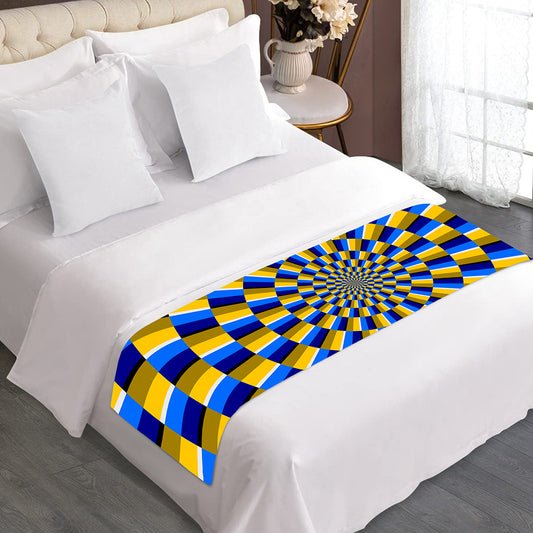 Dartboard Moving Optical Illusion Bed Runner