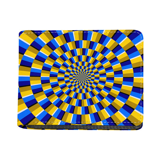 Dartboard Moving Optical Illusion Bifold Wallet