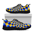Dartboard Moving Optical Illusion Black Running Shoes