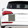 Dartboard Moving Optical Illusion Car Sticker