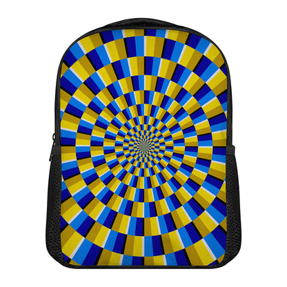 Dartboard Moving Optical Illusion Casual Backpack