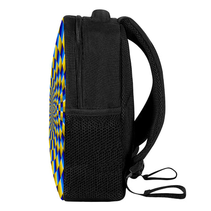 Dartboard Moving Optical Illusion Casual Backpack